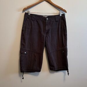 Columbia Cargo Sporty Hiking Outdoor Adjustable Hem Shorts Black